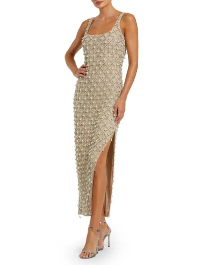 Mac Duggal Women's Embellished Scoopneck Cocktail Dress In Neutral