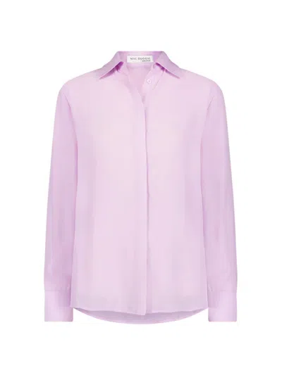 Mac Duggal Women's Georgette Button-front Shirt In Orchid