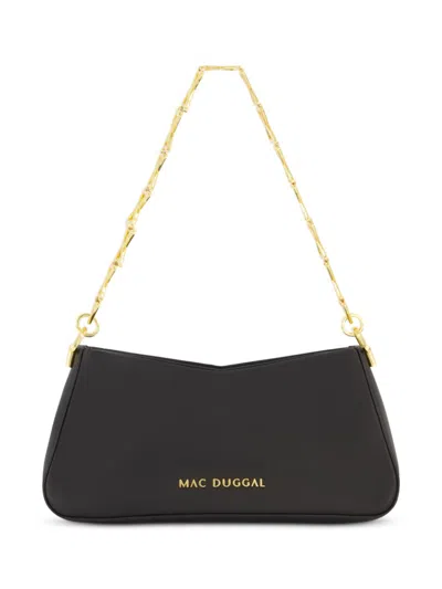 Mac Duggal Women's Medium Chain-link & Leather Shoulder Bag In Black