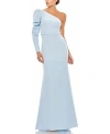 Mac Duggal One Sleeve Gown In Powder Blue