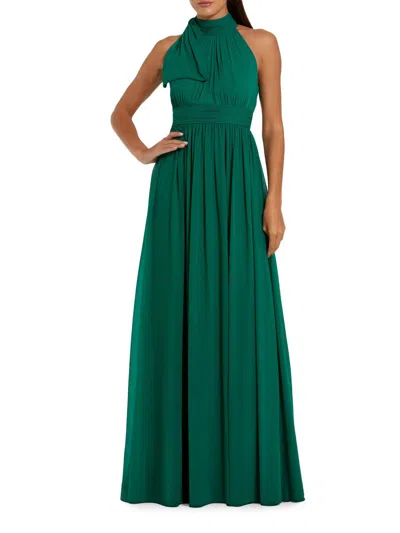 Mac Duggal Women's Sleeveless Chiffon Gown In Green