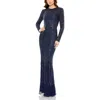 Mac Duggal Womens Embellished Formal Evening Dress In Multi