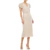 Mac Duggal Womens Beaded Special Occasion Cocktail And Party Dress In White