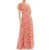 Mac Duggal Womens Cut-out Chiffon Evening Dress In Pink