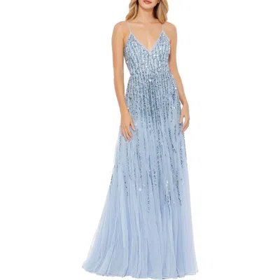 Mac Duggal Womens Embellished Formal Evening Dress In Multi