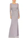 Mac Duggal Womens Embellished Formal Evening Dress In Multi