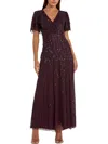 Mac Duggal Womens Embellished Formal Evening Dress In Purple