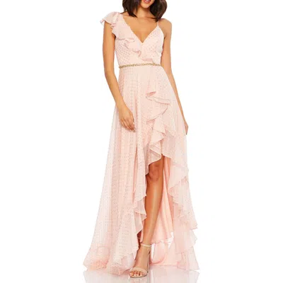 Pre-owned Mac Duggal Womens Embellished Long Special Occasion Evening Dress Gown Bhfo 3878 In Pink