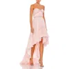 Mac Duggal Womens Embellished Manmade Evening Dress In Multi