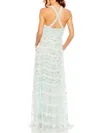 Mac Duggal Womens Embroidered Floral Evening Dress In Multi