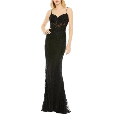 Mac Duggal Trumpet Gown In Black