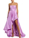 Mac Duggal Strapless Ruched Gown In Pink