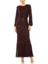 Mac Duggal Column Gown In Multi
