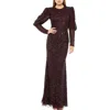 Mac Duggal Column Gown In Multi