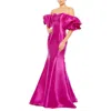 Mac Duggal Sweetheart Off The Shoulder Puff Sleeve Gown In Pink