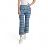 MAC FLARE KICK PANT IN MONACO BLUE JACQUARD