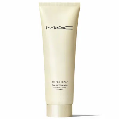 Mac Hyper Real Cream To Foam Cleanser 125ml In White