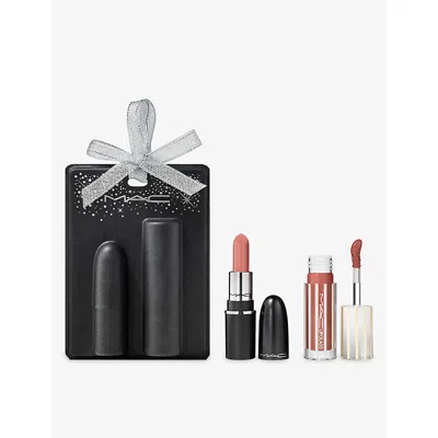 Mac 2-piece Mini Nudes Lip Combo Set In Multi