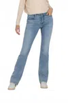 Mac Jeans Dream Bootcut Jeans In Summer Blue In Animal Print
