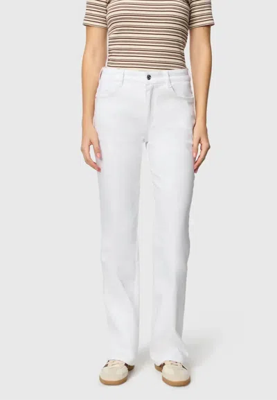 Mac Jeans Laura Flared Fit Jeans In White