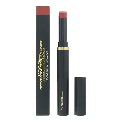 Mac Ladies Powder Kiss Velvet Blur Slim Stick Lipstick 0.07 oz 877 Devoted To Chill Makeup 773602672