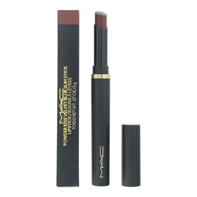 Mac Ladies Powder Kiss Velvet Blur Slim Stick Lipstick 0.07 oz 879 Love Clove Makeup 773602672554