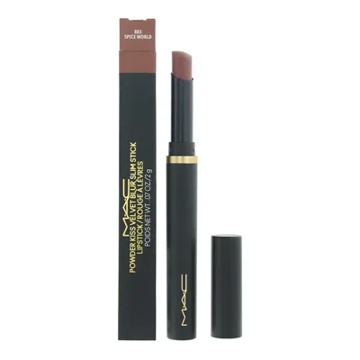 Mac Ladies Powder Kiss Velvet Blur Slim Stick Lipstick 0.07 oz Spice World Makeup 773602672578
