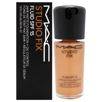 Mac Ladies Studio Fix Fluid Spf 15 24hr Matte Foundation Plus 1 oz Nw40 Toasted Beige With Rosy Unde In Sand