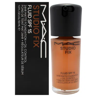 Mac Ladies Studio Fix Fluid Spf 15 24hr Matte Foundation Plus 1 oz Nw45 Medium Mahoghany With Rosy U