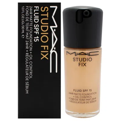 Mac Ladies Studio Fix Fluid Spf 15 24hr Matte Foundation Plus 1.0 oz Nc40 Medium Beige With Golden P