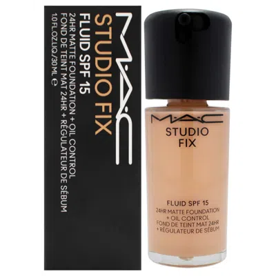 Mac Ladies Studio Fix Fluid Spf 15 24hr Matte Foundation Plus 1.0 oz Nw22 Warm Beige With Rosy Under In Sand