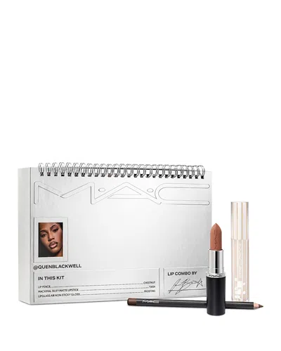 Mac Lip Combo By @quenblackwelle Lip Kit Gift Set ($75 Value) In Neutral