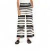 Mac Palazzo Cropped Pant In Soft Vanilla Cream Jacquard In Multi