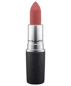 Mac Powder Kiss Lipstick In Brickthrough (warm Rose Red)