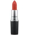 Mac Powder Kiss Lipstick In Devoted To Chili (warm Brick Red)