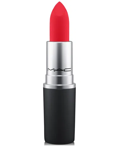 Mac Powder Kiss Lipstick In Lasting Passion (clean Bright Red)