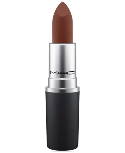 Mac Powder Kiss Lipstick In Turn To The Left (intense Brown)