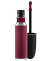 Mac Powder Kiss Liquid Lipcolour In Burning Love (berry)