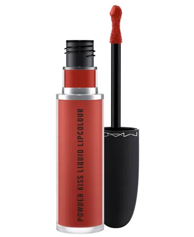 Mac Powder Kiss Liquid Lipcolour In Devoted To Chili (burnt Red)