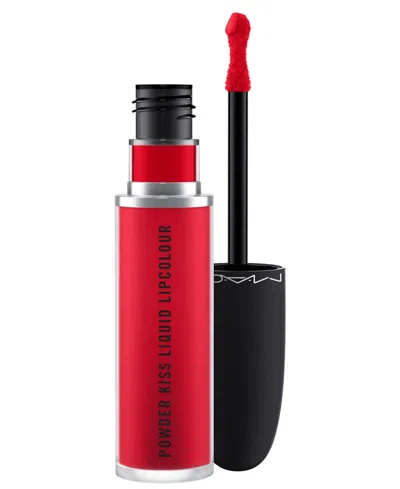 Mac Powder Kiss Liquid Lipcolour, 0.67 oz In M·a·csmash (true Red)