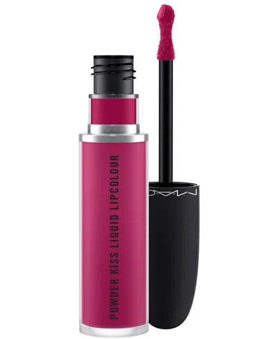 Mac Powder Kiss Liquid Lipcolour In Make It Fashun (fuchsia)