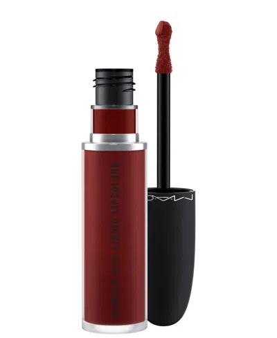 Mac Powder Kiss Liquid Lipcolour In Make Love To The Camera (deep Wine)