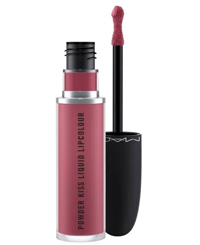 Mac Powder Kiss Liquid Lipcolour In More The Mehr-ier (mauvey Nude)