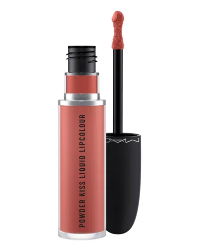 Mac Powder Kiss Liquid Lipcolour In Mull It Over (midtone Nude,pink Underton