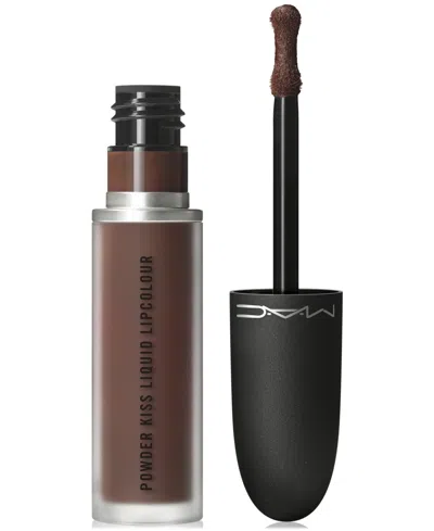 Mac Powder Kiss Liquid Lipcolour, 0.67 oz In New Chestnut