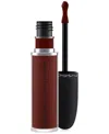 Mac Powder Kiss Liquid Lipcolour In Pretty Pleats (burgundy Brown)