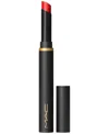 Mac Powder Kiss Velvet Blur Slim Lipstick In Ruby New