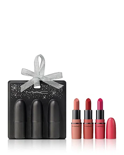 Mac Satin Soiree Mini Lip Trio Gift Set In Transparent