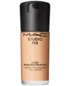 Mac Studio Fix Fluid Spf 15 24hr Matte Foundation + Oil Control, 1 Oz. In C4 (light Neutral Golden With Peachy Und