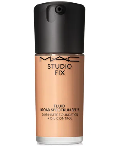 Mac Studio Fix Fluid Spf 15 24hr Matte Foundation + Oil Control, 1 Oz. In Nc (beige With Neutral Undertone For Lig